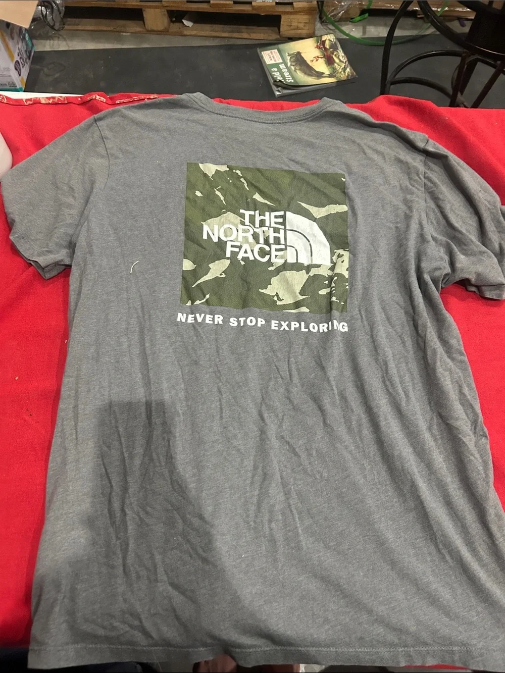 The North Face Gray Short-Sleeve Logo Tee